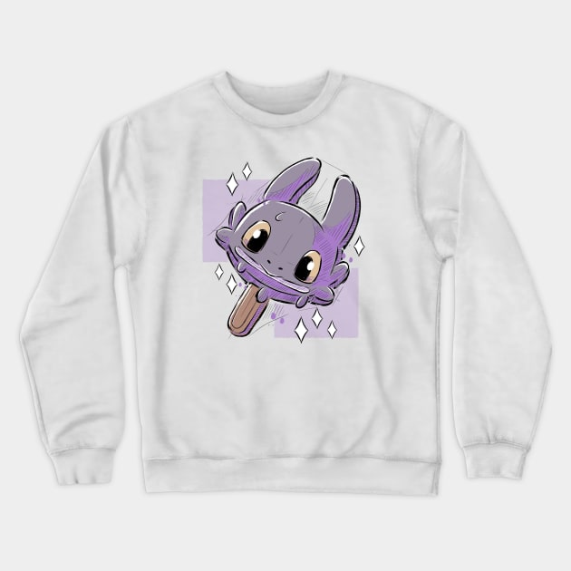 Toothless Cream Crewneck Sweatshirt by xMorfina